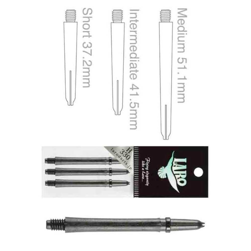 Cañas L-Style Laro Shaft Locked Straight Negra 260 39mm vista 3