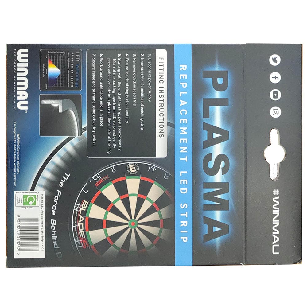 Repuesto Dartboard Light Plasma Winmau Darts Leds4301 vista 3