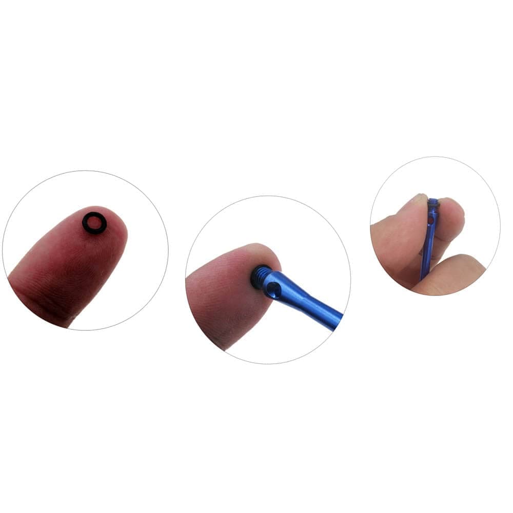 Goma Sujeción Cañas Dardos Gildarts 6 unidades Silicone O Rings 2ba 4mmMG-RUBBER O RINGS vista 3