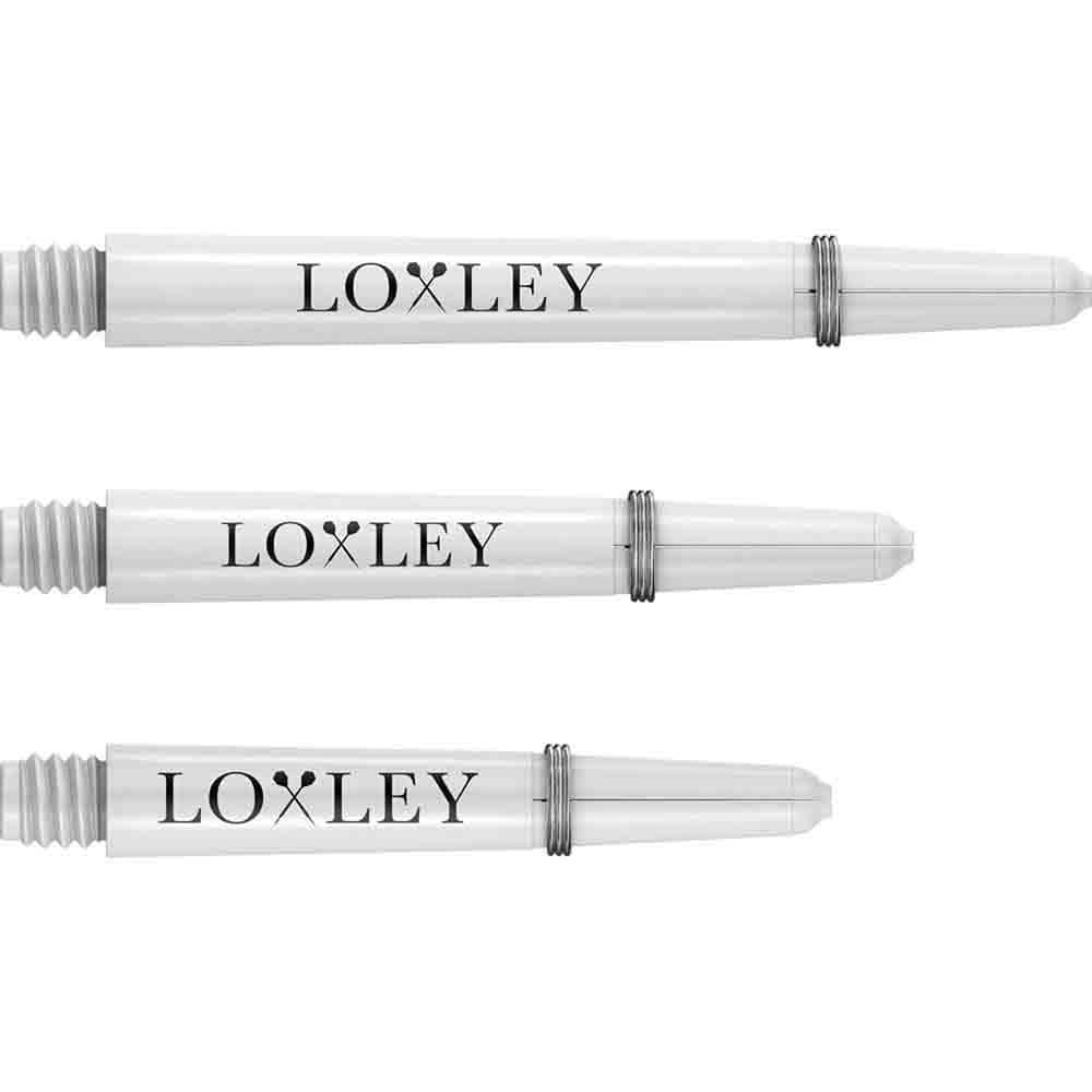 Cañas Nylon Loxley Darts Blanca Intermedia 41mm vista 2