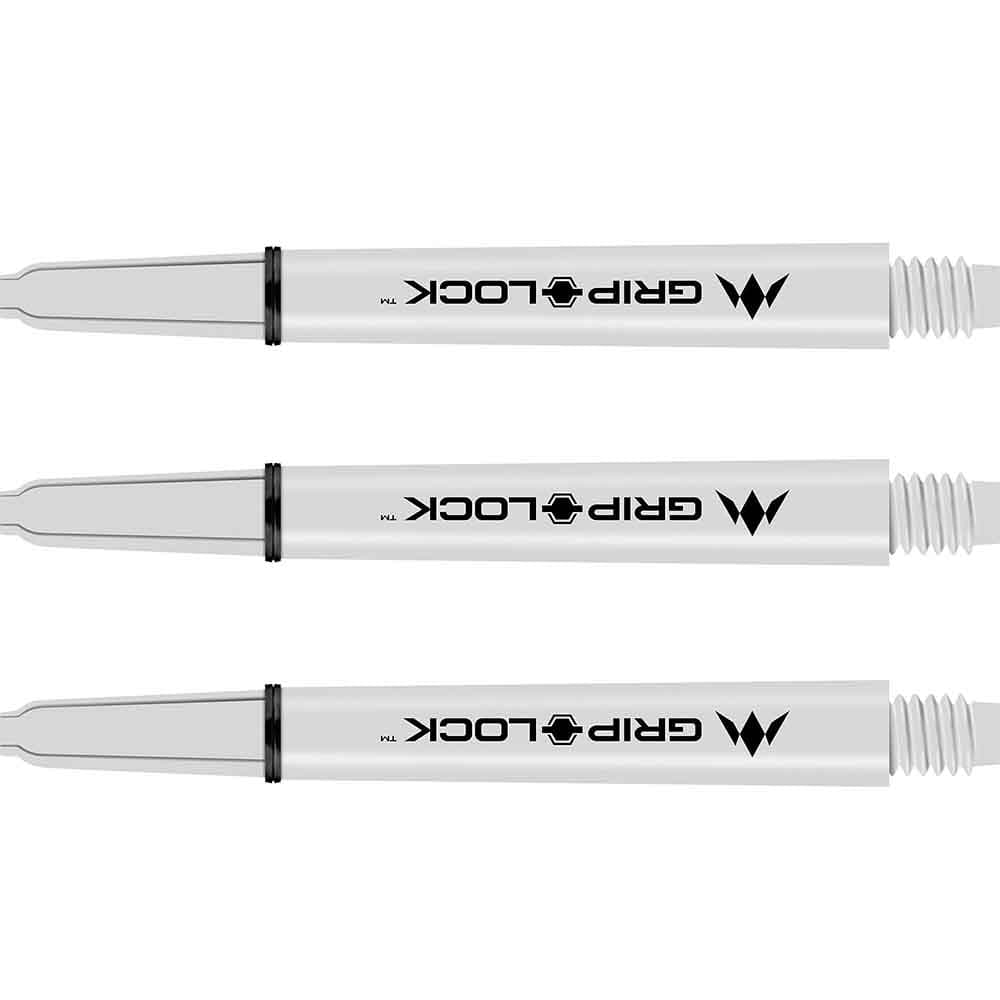 Cañas Mission Darts GripLock Blanca Corta 34mmS1066 vista 2