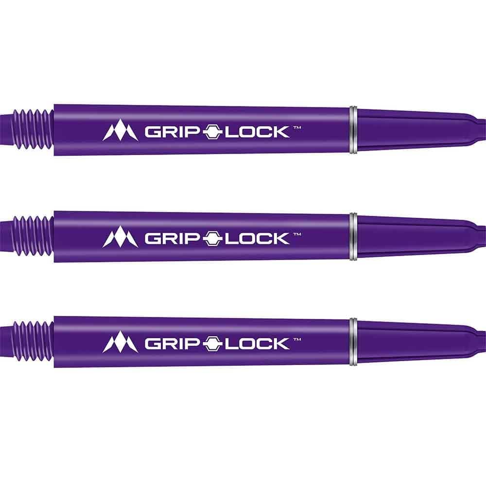 Cañas Mission Darts GripLock Morada Corta 34mmS1078 vista 3