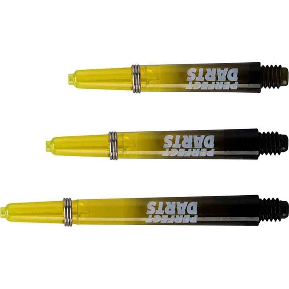 Cañas Perfectdarts Dos Tonos Negro Amarilla IntermediaS1211 vista 2