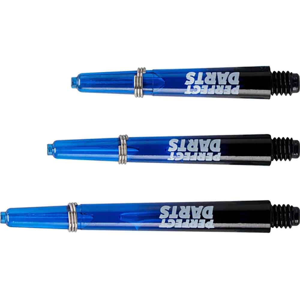 Cañas Perfectdarts Dos Tonos Negro Azul CortaS1195 vista 2