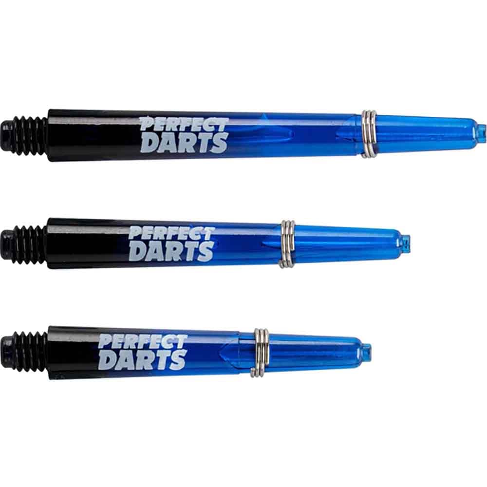 Cañas Perfectdarts Dos Tonos Negro Azul CortaS1195 vista 3