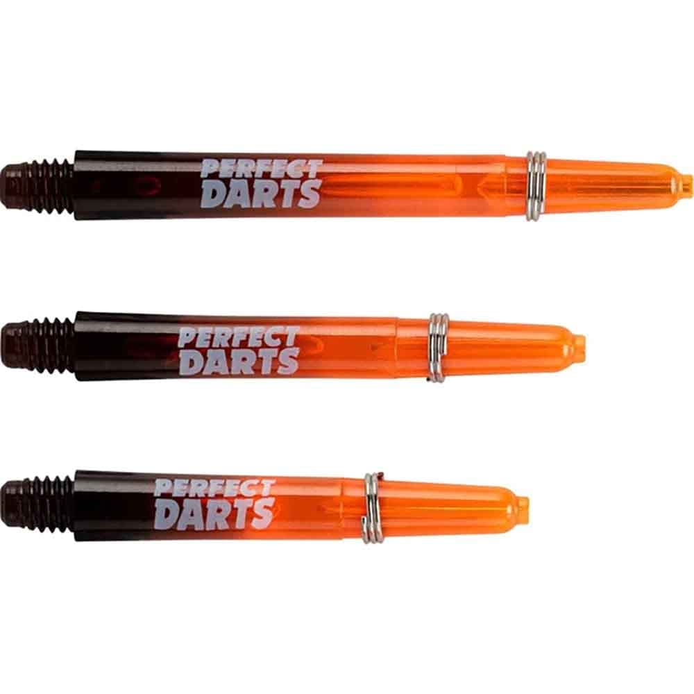 Cañas Perfectdarts Dos Tonos Negro Naranja IntermediaS1205 vista 2