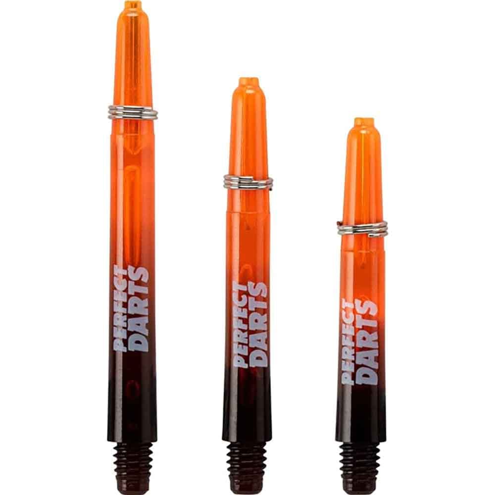 Cañas Perfectdarts Dos Tonos Negro Naranja IntermediaS1205