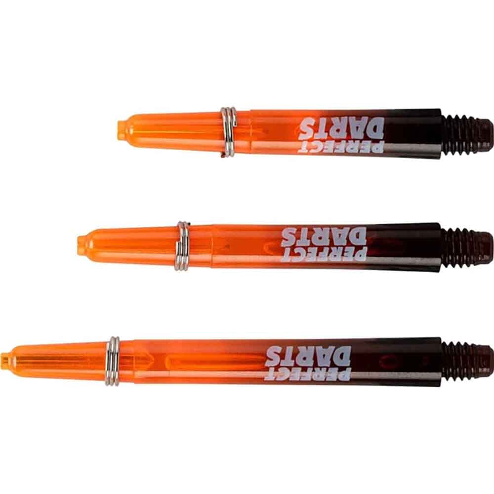 Cañas Perfectdarts Dos Tonos Negro Naranja LargaS1206 vista 2