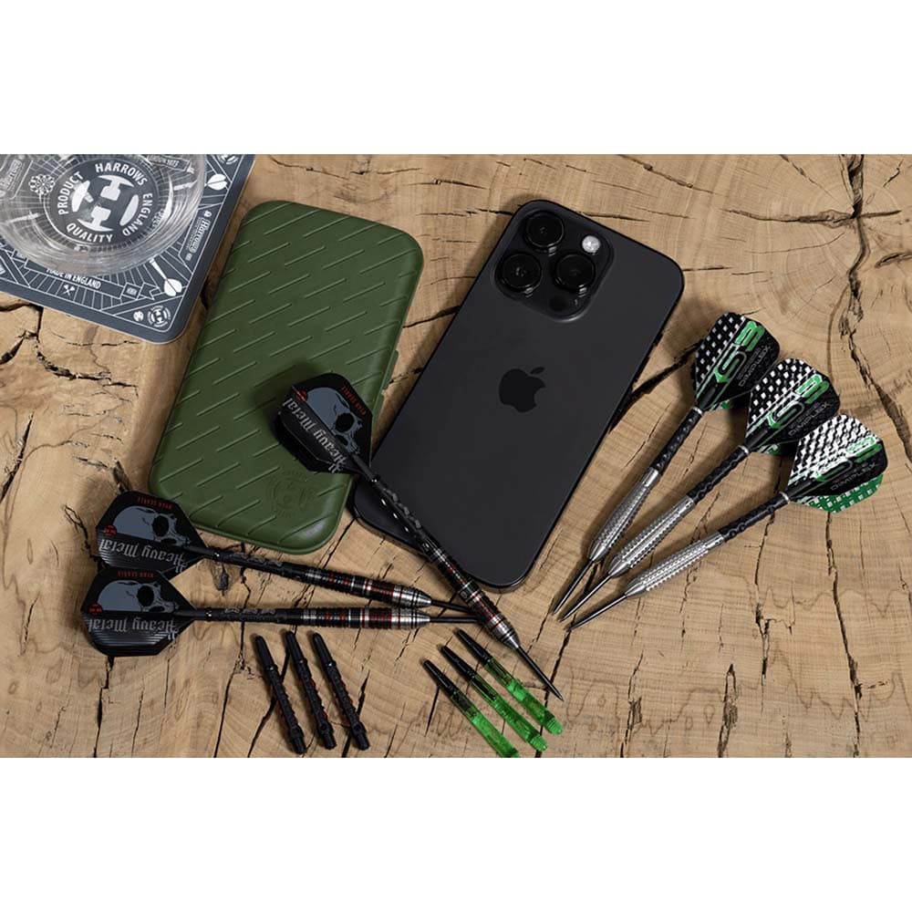 Funda Harrows Darts Slim Case Verde vista 3