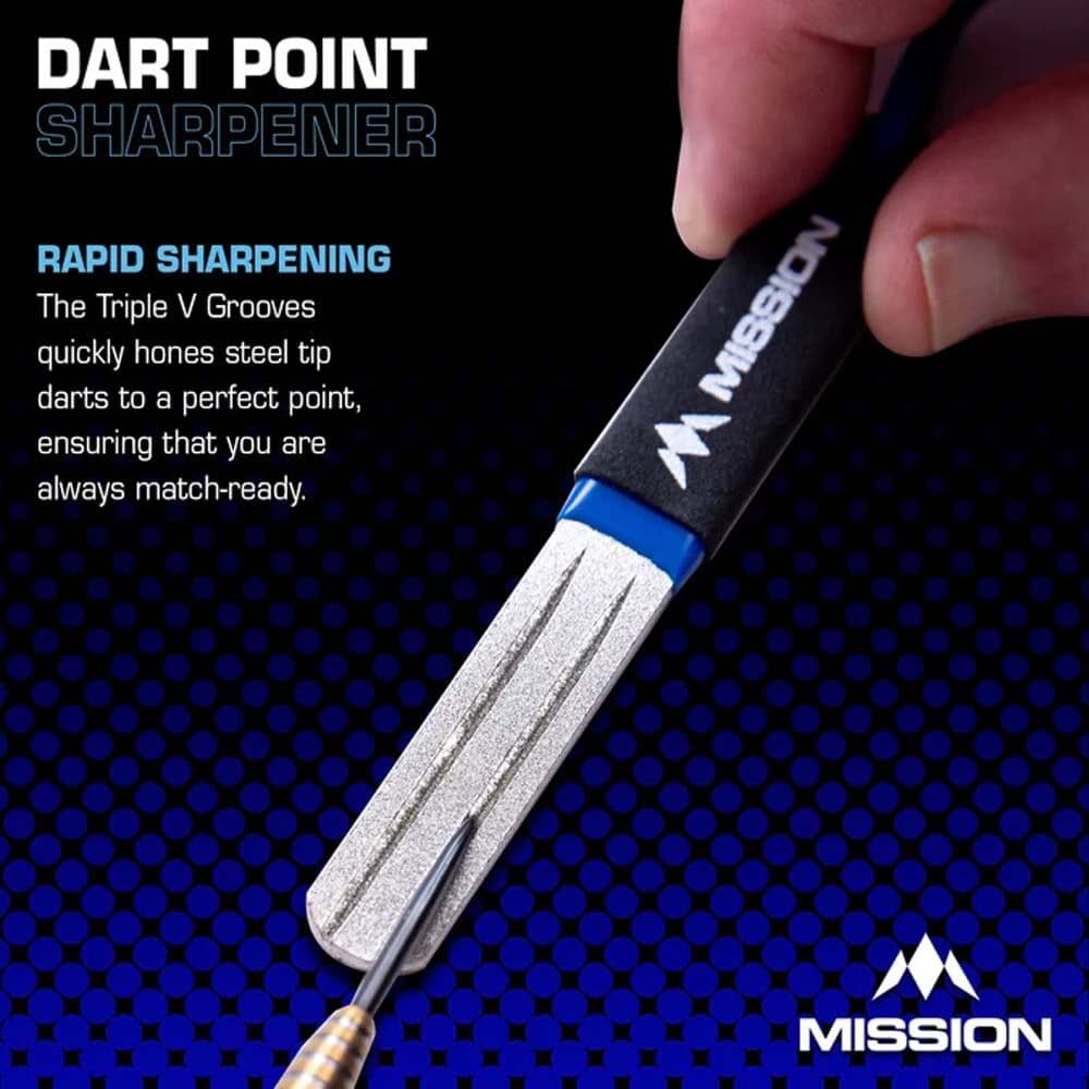 Afilador De Puntas Mission Diamond Point Sharpener Largo AzulX1804 vista 2