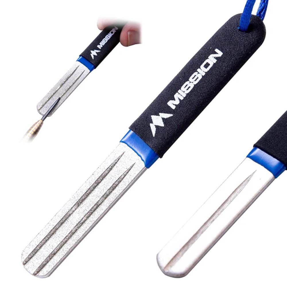 Afilador De Puntas Mission Diamond Point Sharpener Largo AzulX1804