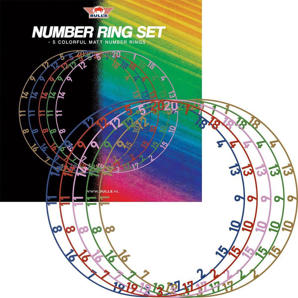 Bull's Colorfull Matt Number Ring Set 5 Uni.BU-65011 vista 2