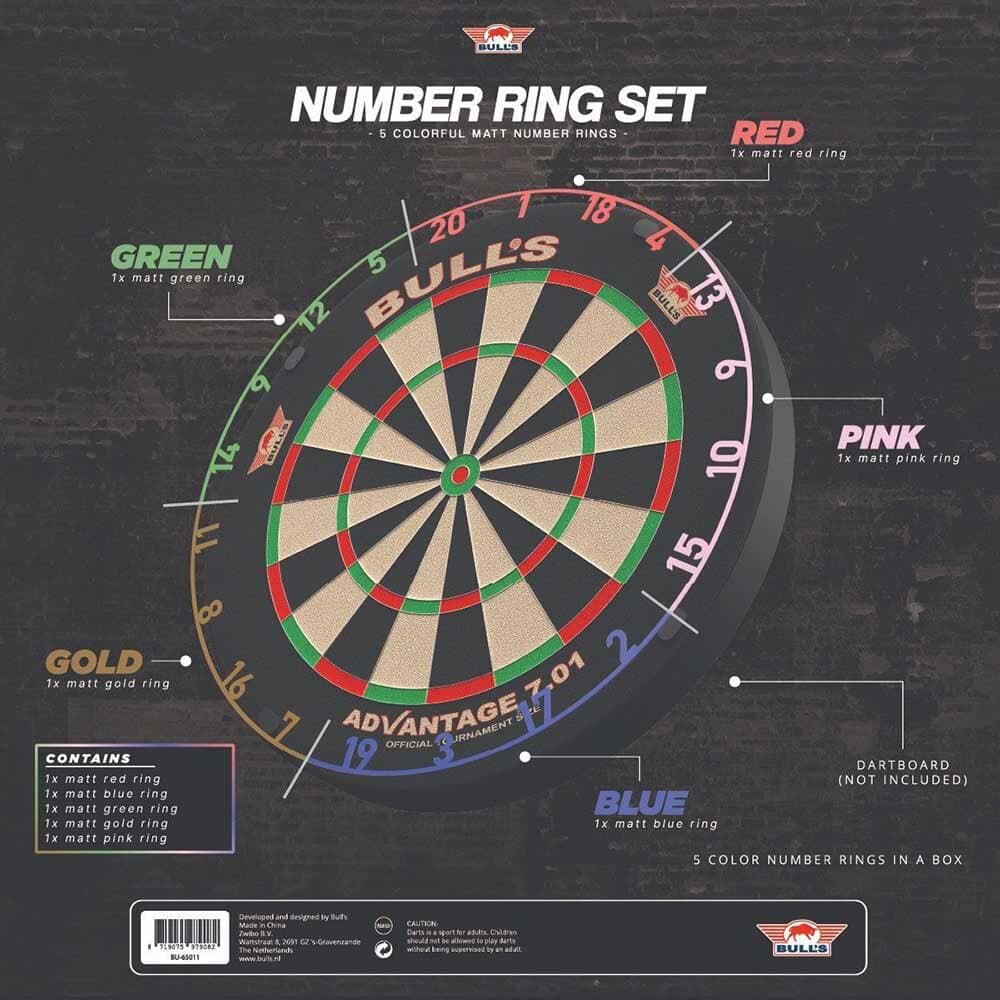 Bull's Colorfull Matt Number Ring Set 5 Uni.BU-65011 vista 4