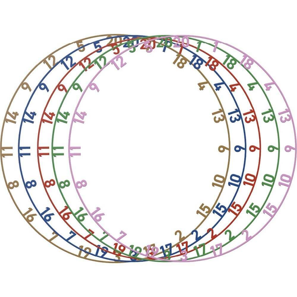 Bull's Colorfull Matt Number Ring Set 5 Uni.BU-65011