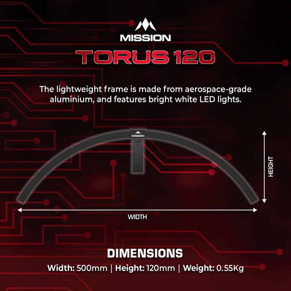 Iluminación Led Dianas Mission Torus 120 vista 2