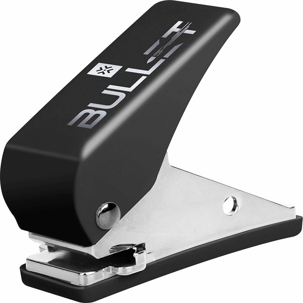 Maquina Perforadora Plumas Bullet Flight Puncher Black