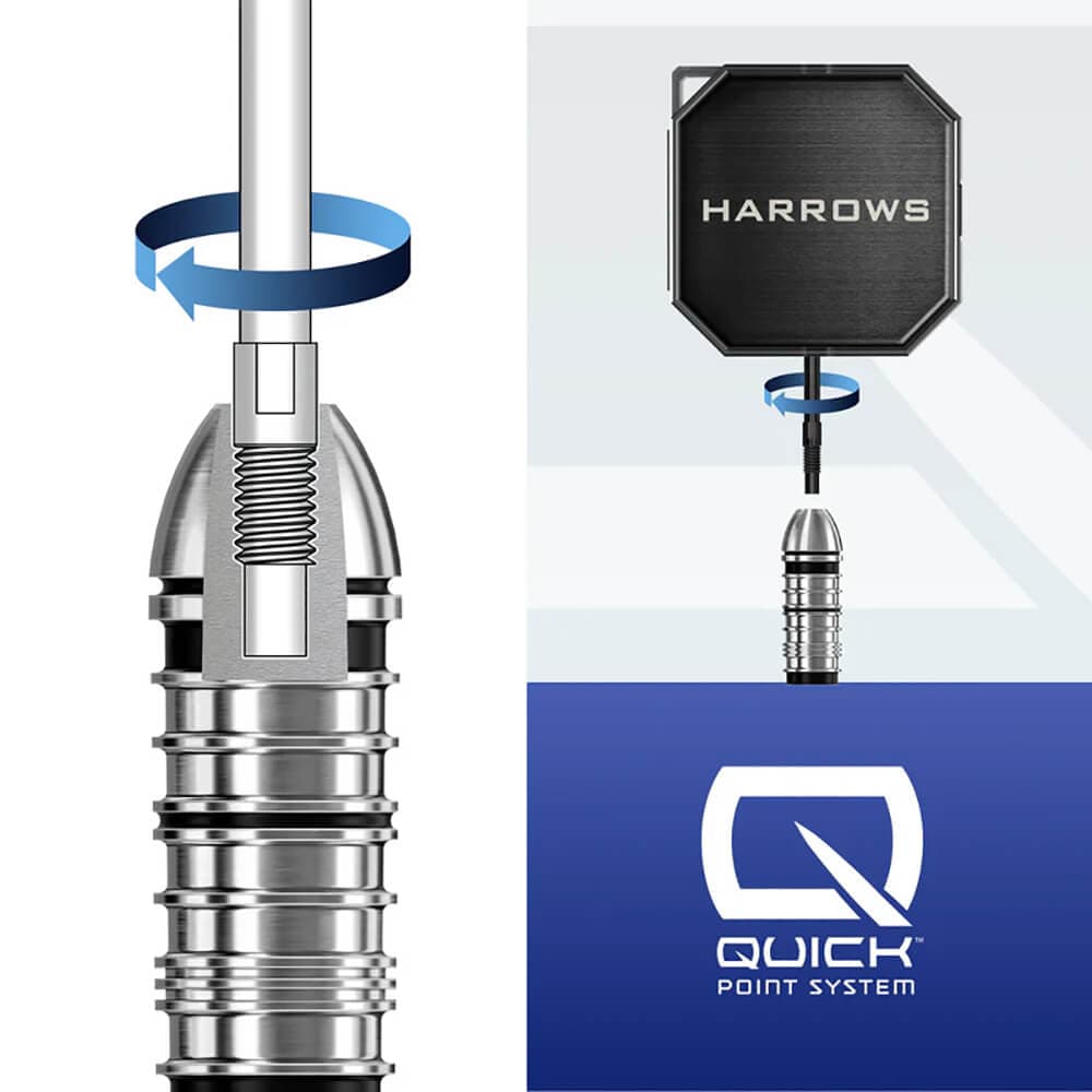 Llave Puntas Harrows Darts Quick Point ProTool vista 4