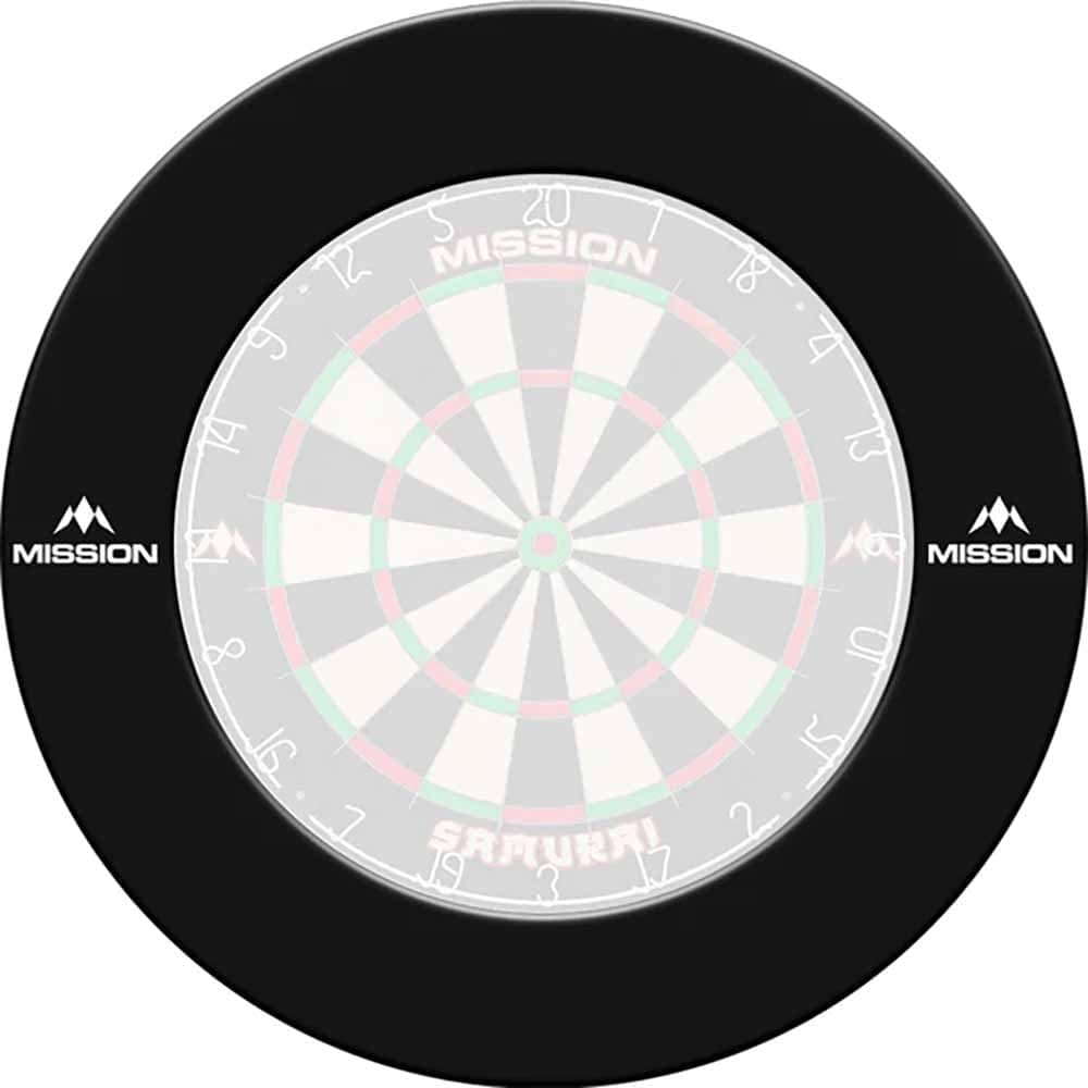 Dartboard Surrounds Negro Logo Mission Darts Negro