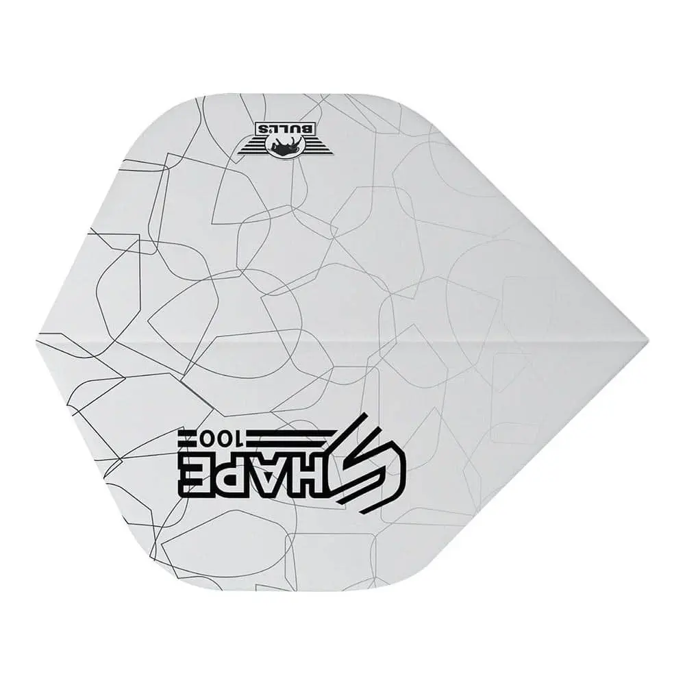 Plumas Bulls Darts Shape 100 White StandardBU-50934 vista 3