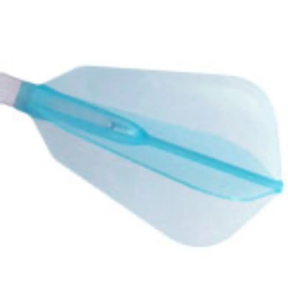 Plumas Fit Flight Air Fantail Azul Claro F-Shape vista 2