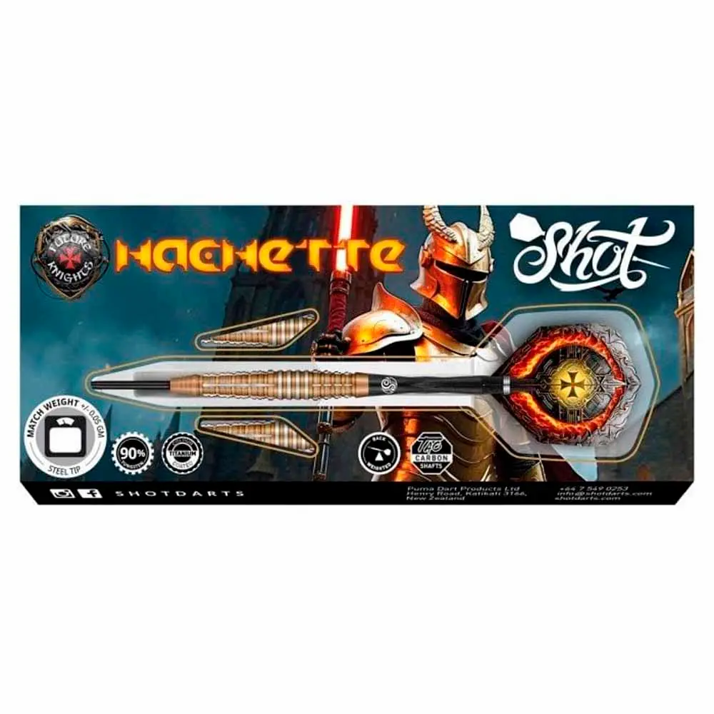 Dardos Shot Future Knights Hachette P.Metal 90% 23grSH-KHST-23 vista 5