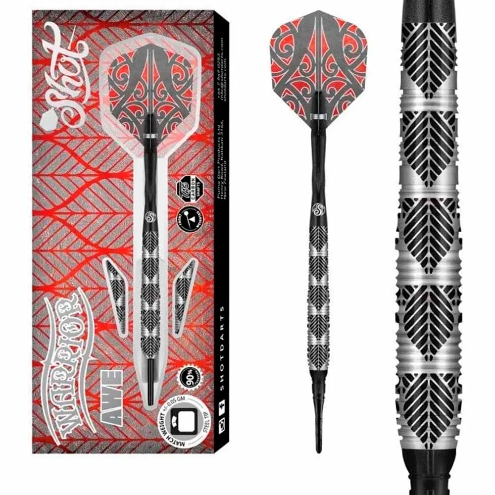 Dardos Shot Darts Warrior Awe SH- 90% Tungsteno 18g Profesionales vista 4