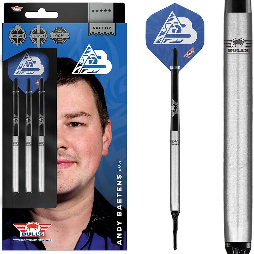 Dardos Bulls Darts Andy Baetens 90% Tungsteno 18g Profesionales vista 4