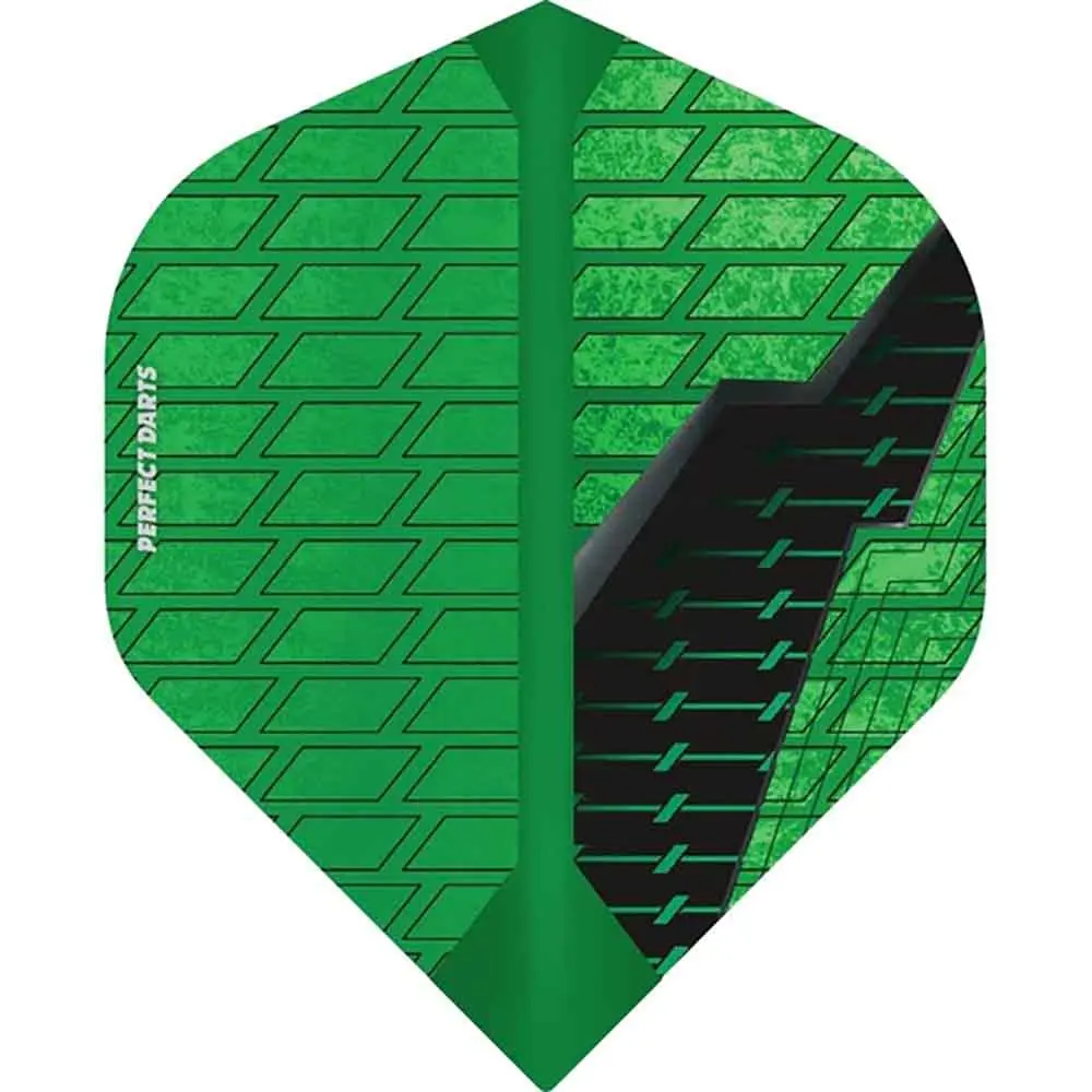 Plumas Perfect Darts Black Grenade No2 Std VerdeF3367