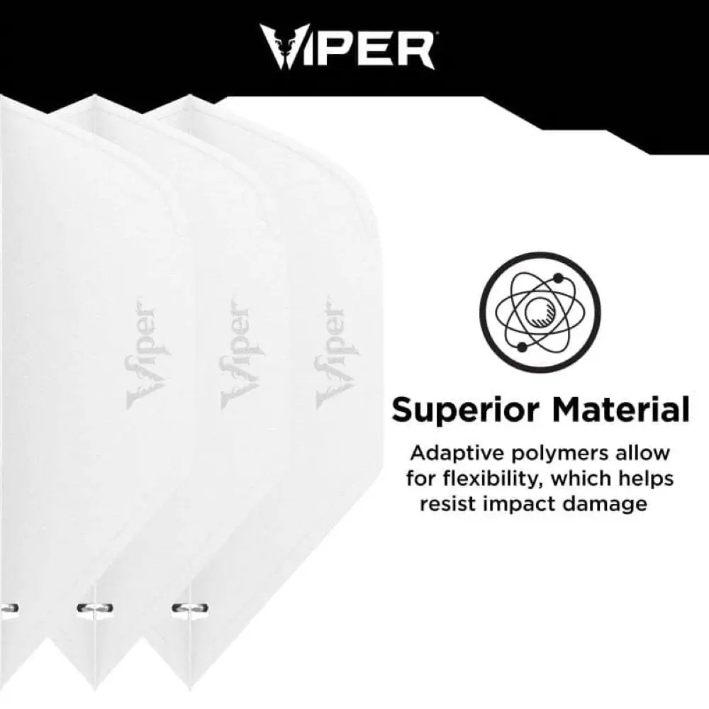 Pluma Dardos Viper Cool Flights Standard White30-7728 vista 3