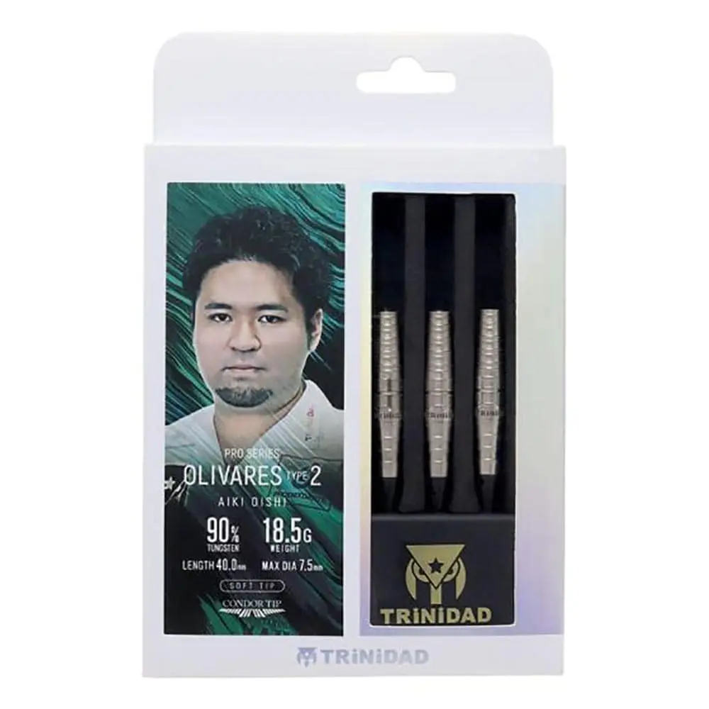 Dardos Trinidad Darts Olivares Type 2 Soft 90% Tungsteno 18.5g Profesionales vista 3