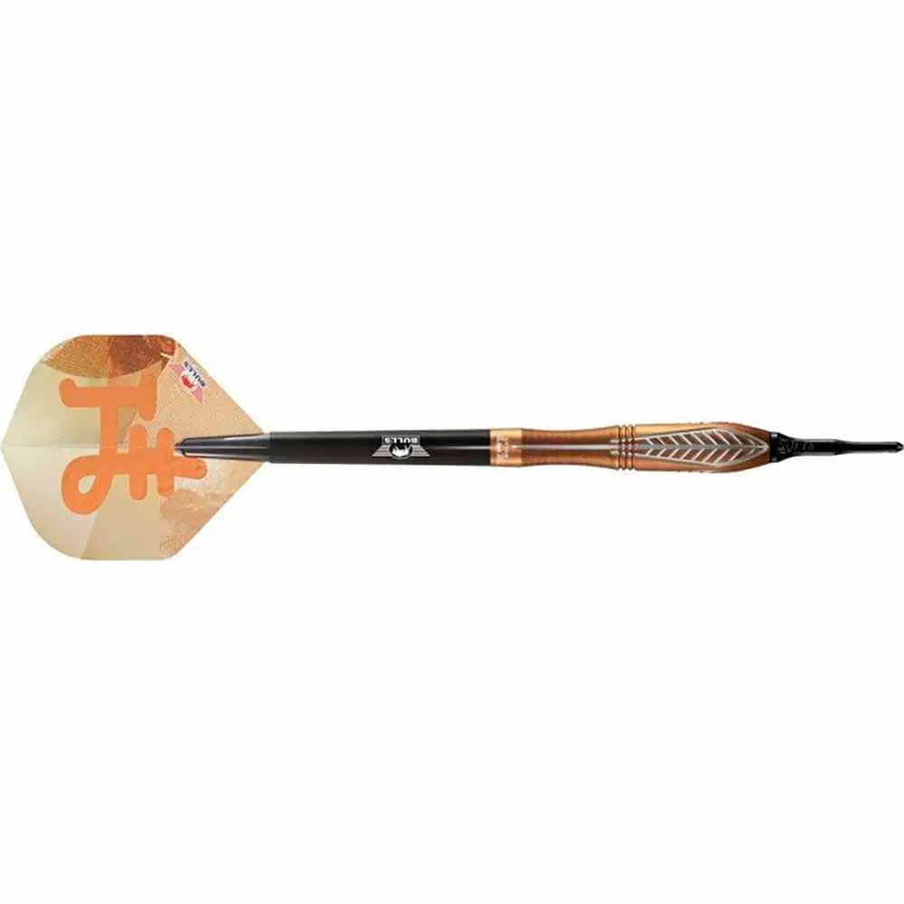 Dardos Bulls Darts Bronzo Nova P.Plastico 90% Tungsteno 20g Profesionales