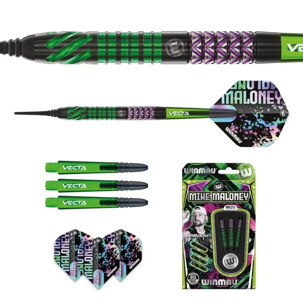 Dardos Winmau Mike Maloney 20 90% Tungsteno 20g Profesionales vista 5