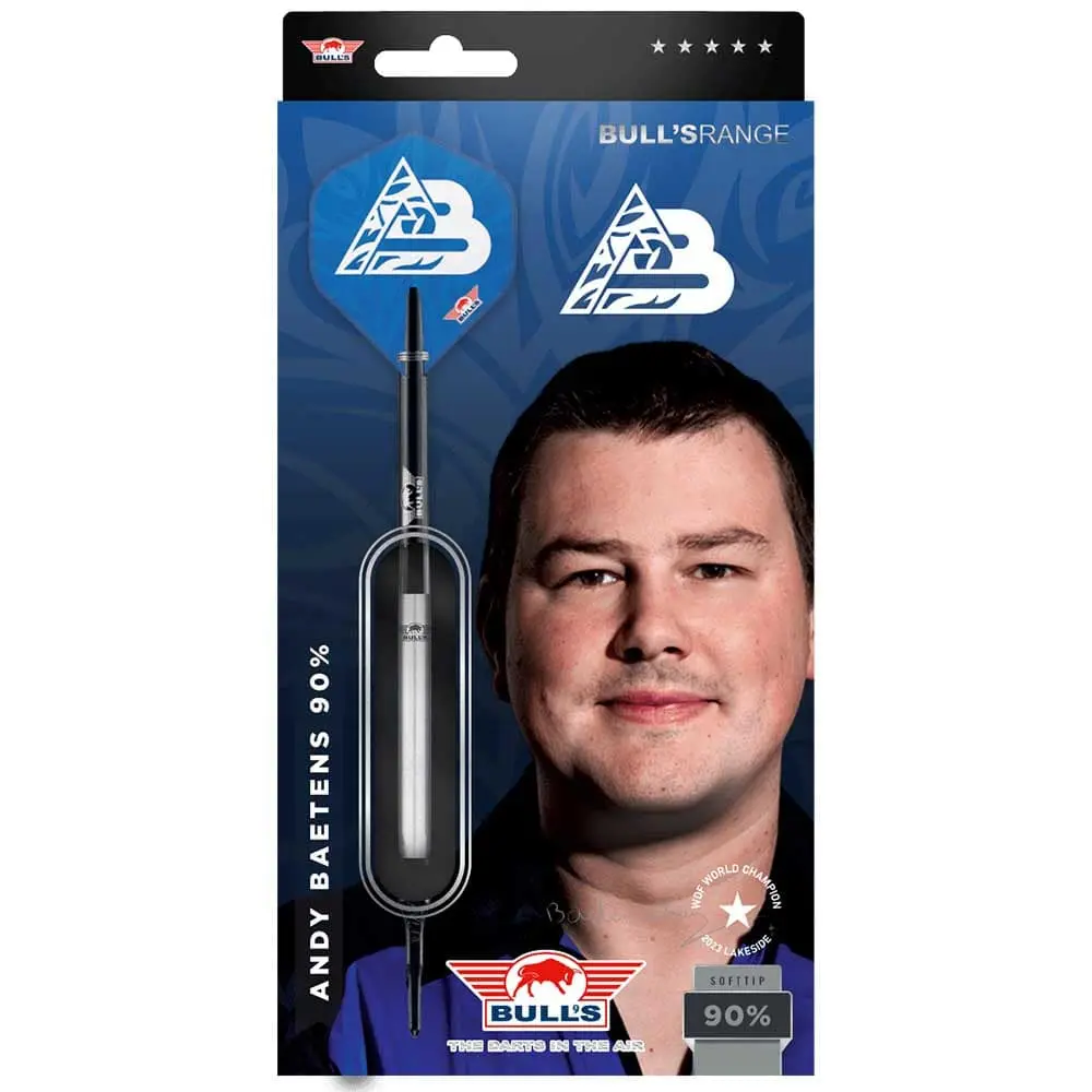 Dardos Bulls Darts Andy Baetens 90% Tungsteno 18g Profesionales vista 2