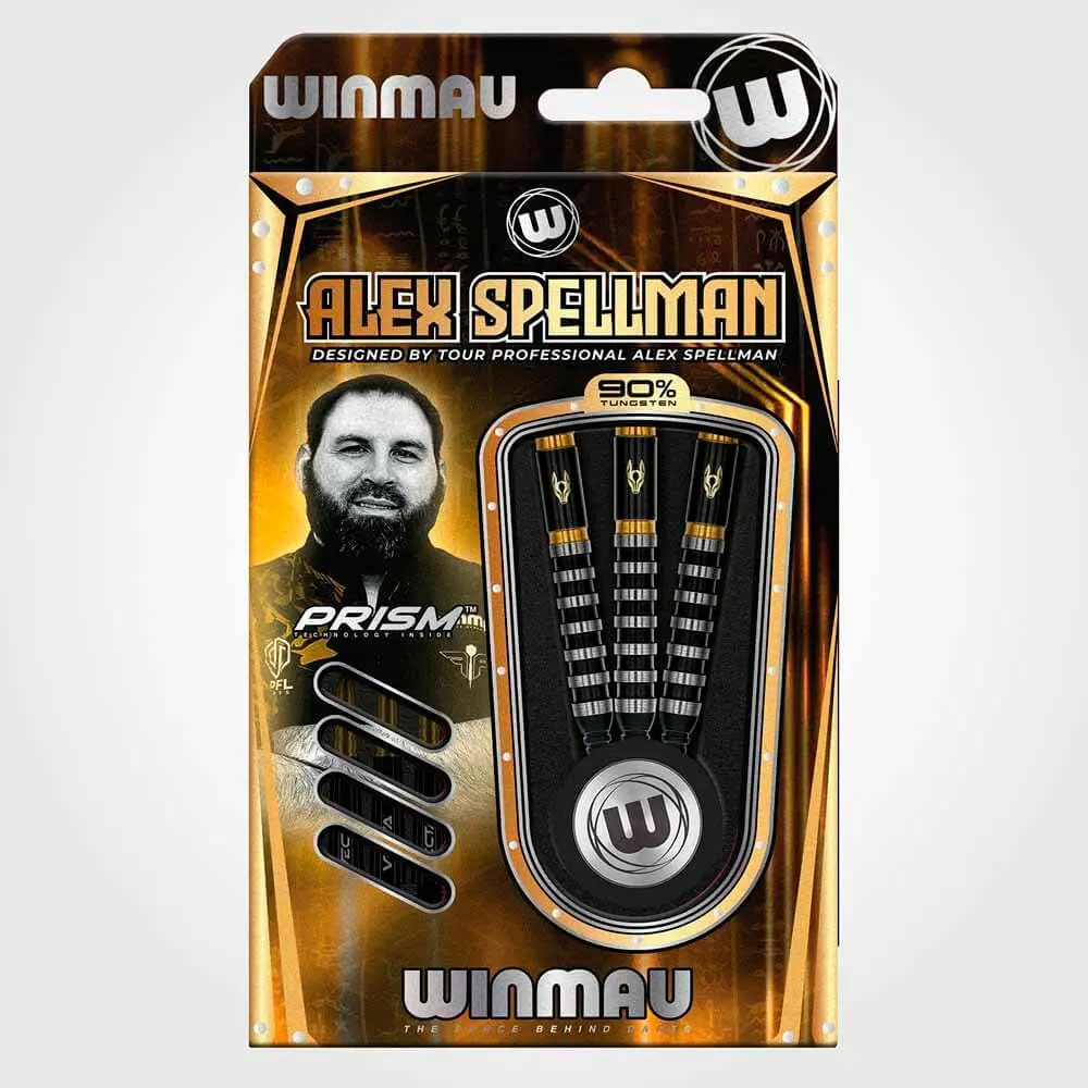 Dardos Winmau Alex Spellman P.Plastico 20 90% Tungsteno 18g Profesionales vista 6