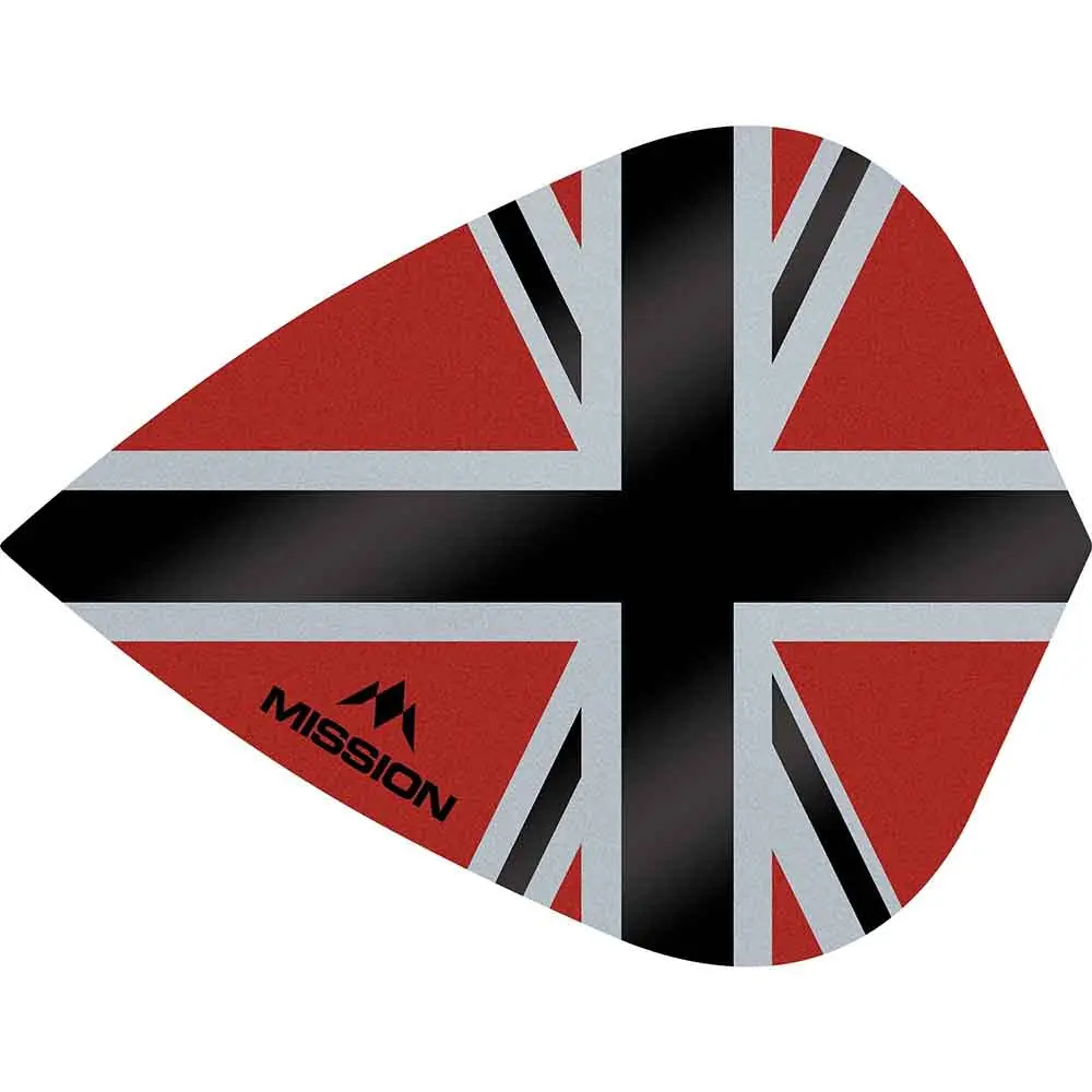 Plumas Mission Darts Kite Alliance-X Union Jack Negro BlackF3113 vista 2
