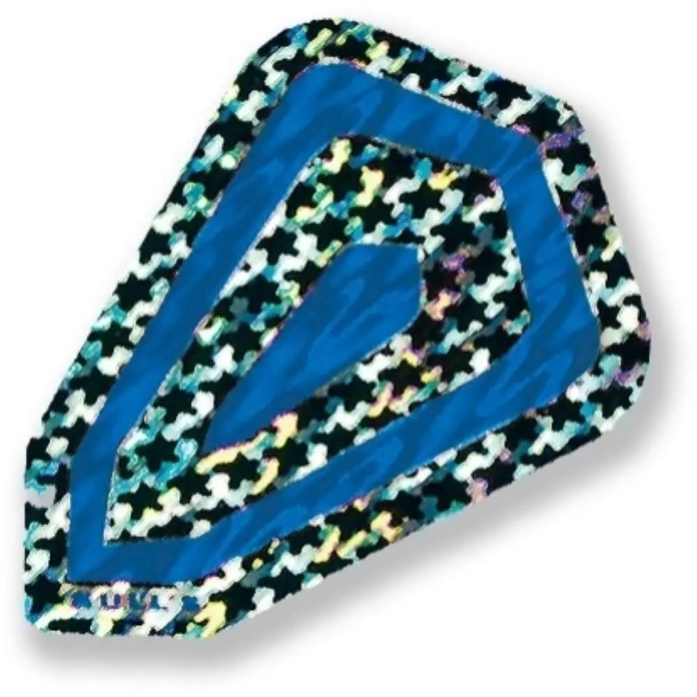 Plumas Bull's Darts Diamond Fantail Plata Azul