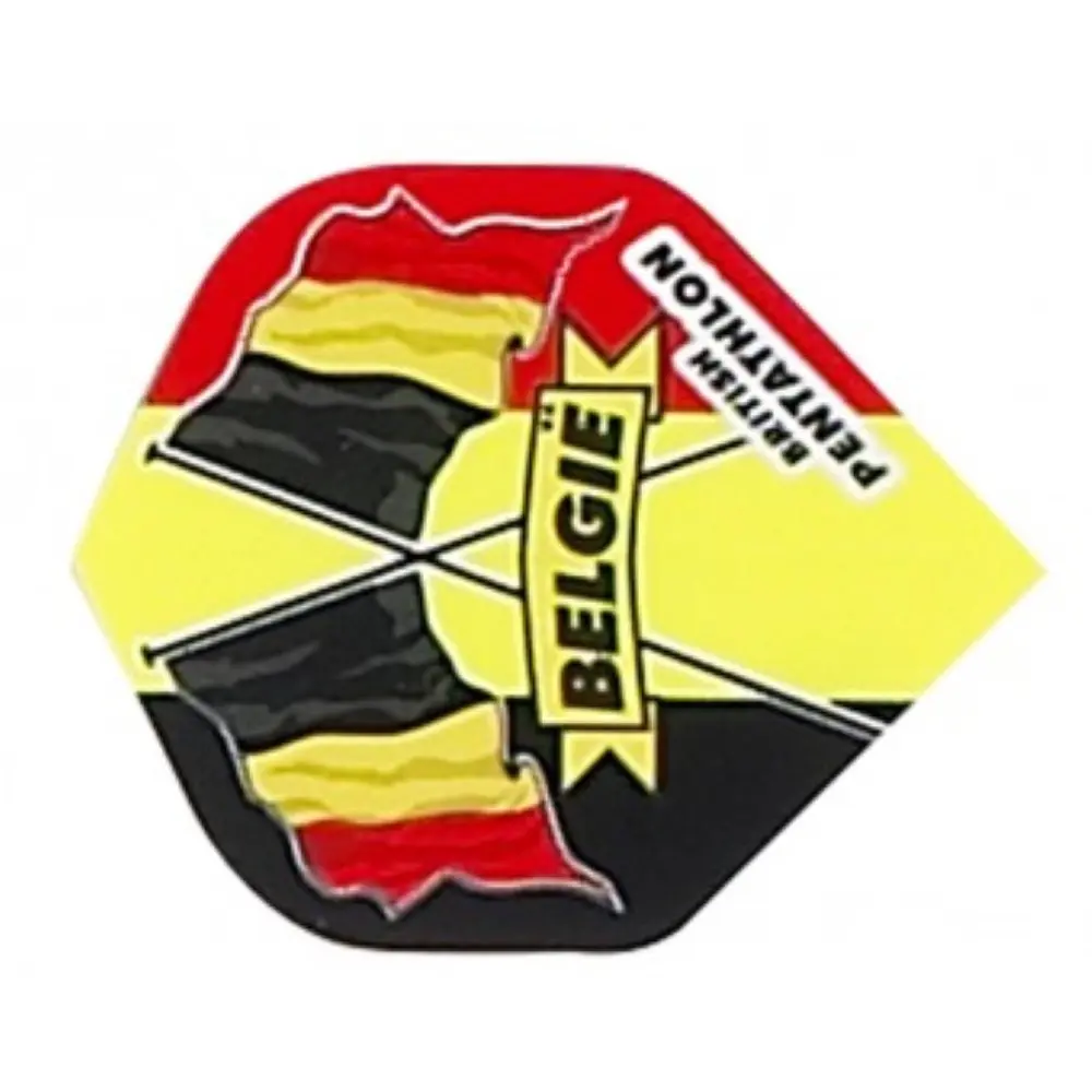 Plumas Pentathlon Standard Bandera Bélgica2408 vista 3