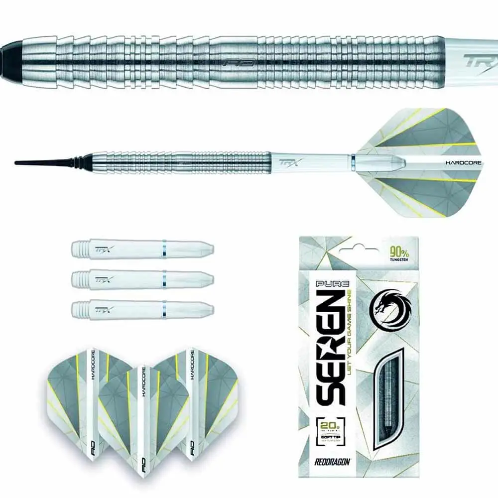 Dardos Red Dragon Seren Pure 1 90% Tungsteno 20g Profesionales vista 2