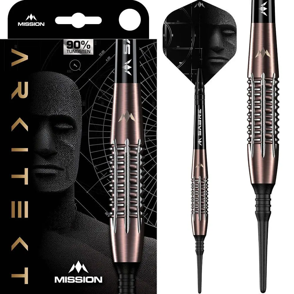 Dardos Mission Arkitekt Bronze Silica PVD P.Plastico 90% Tungsteno 19g Profesionales vista 3
