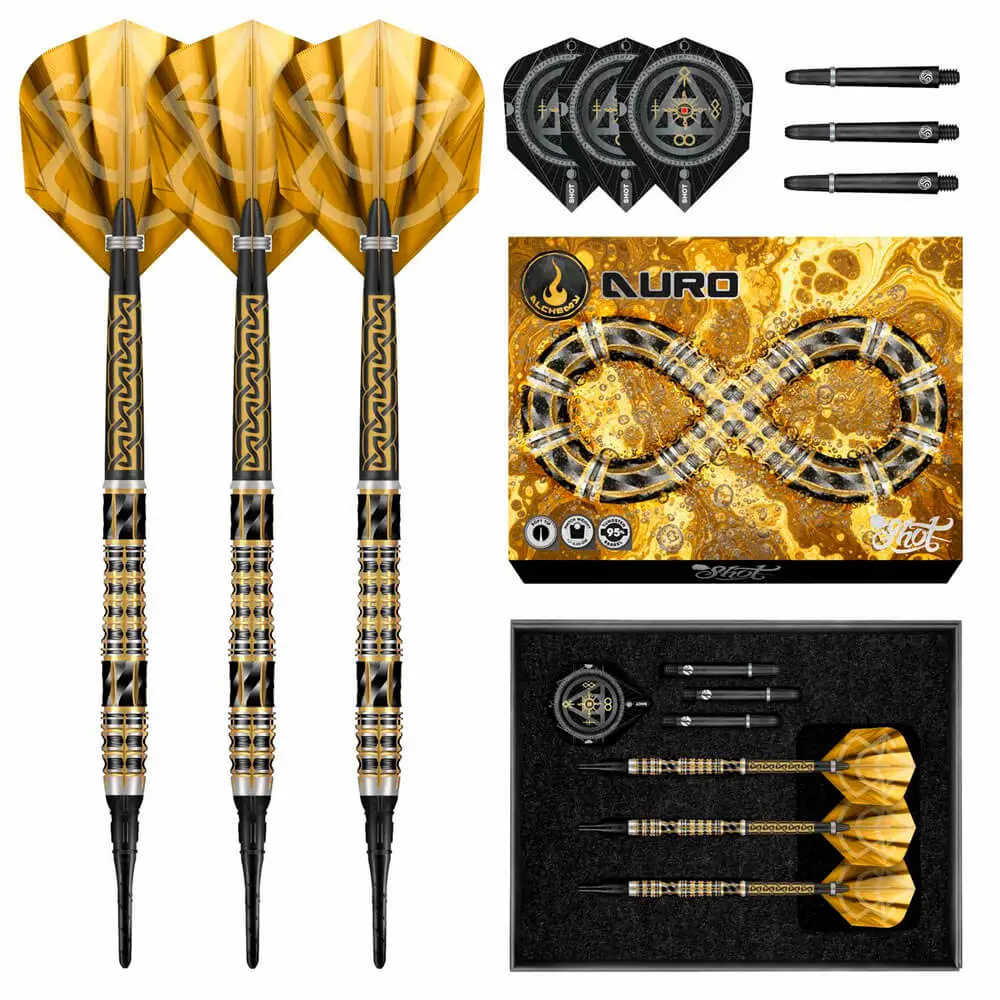 Dardos Shot Alchemy Auro P.Plastico SH-A 90% Tungsteno 20g Profesionales vista 3