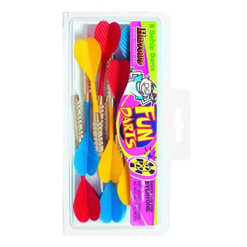 Pack Dardos Harrows Fun Darts 2ba 4mm Set Latón 14g Iniciación vista 2