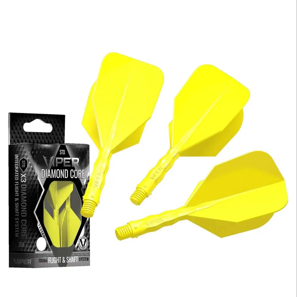 Plumas Viper Diamond Core Standard Amarillo Neon Intermedia 67mm35-5328-11 vista 3