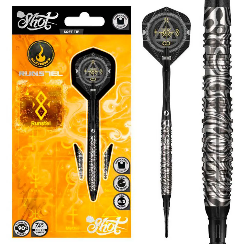 Dardos Shot Alchemy Runstil P.Plastico SH-A 90% Tungsteno 20g Profesionales vista 6