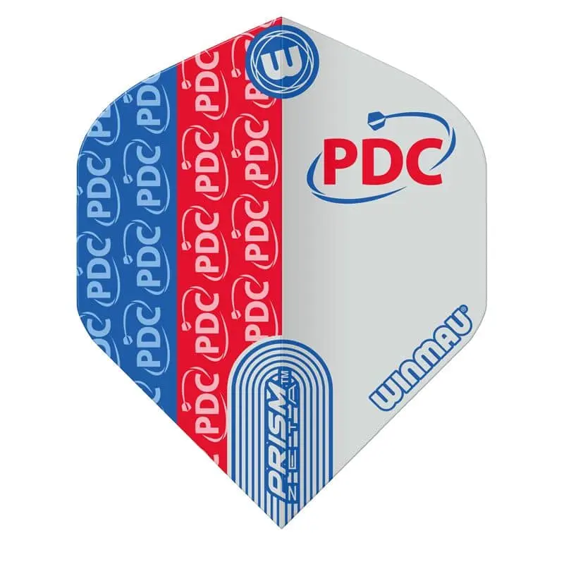 Plumas Winmau Darts Standard Prism Zeta Red Blue White6915.322