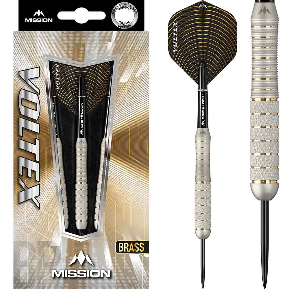 Dardos Voltex M1 Mission Laton Knurled 23g Punta AceroD1584 vista 3