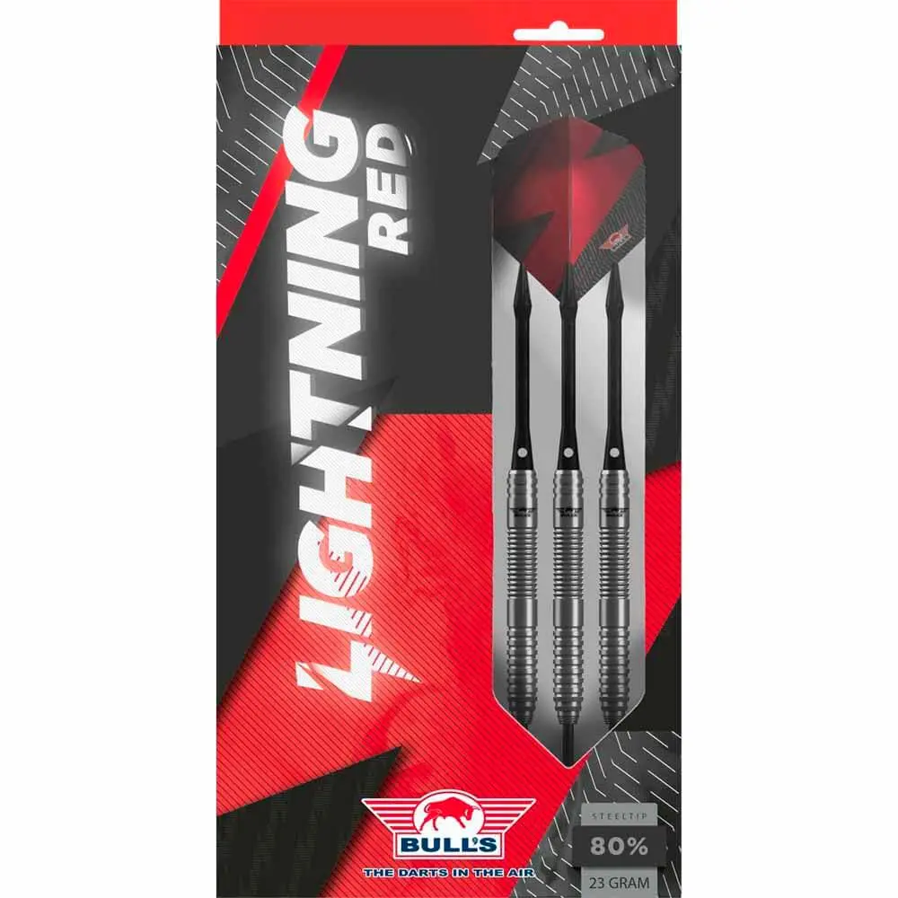 Dardos Bulls Darts Lightning Red P.Metal 80% 23g vista 6
