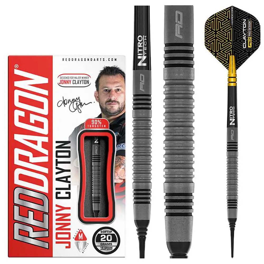 Dardos Red Dragon Jonny Clayton Oxide Edition 90% Tungsteno 20g Profesionales vista 3