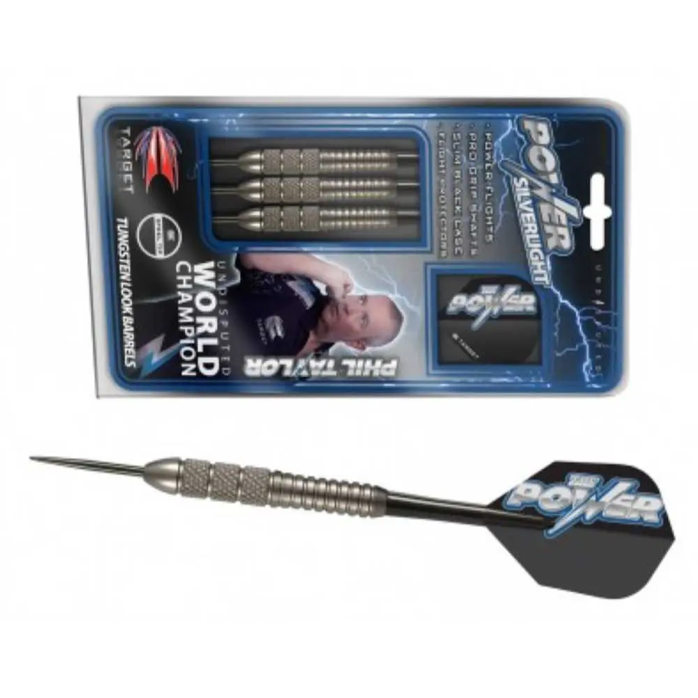 Dardos Target Steel Tip Power SilverLight Phil Taylor 22g vista 3