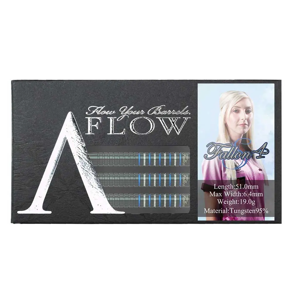 Dardos Dynasty Darts A-Flow Black Line Type X Fallon 4s 95% Tungsteno 19g Profesionales vista 3