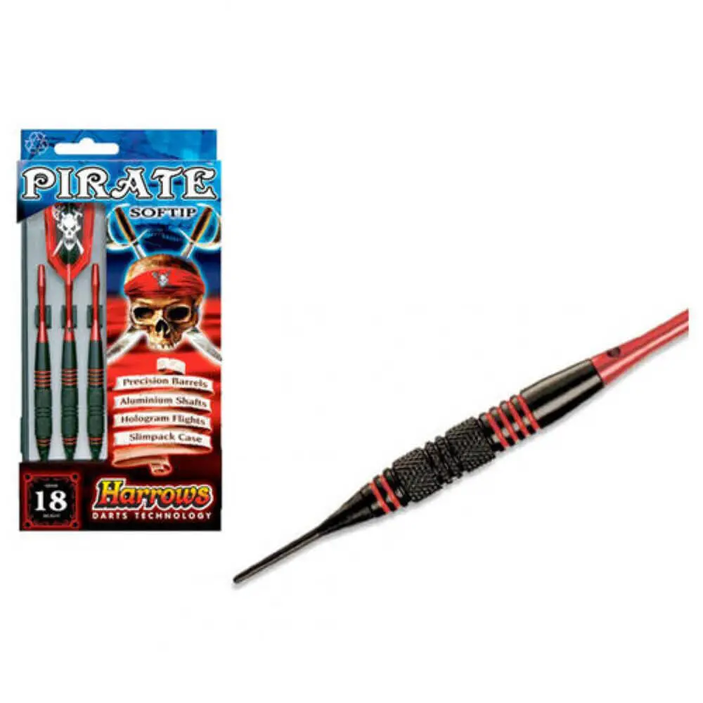 Dardos Harrows Pirate Red Latón 16g Iniciación vista 2